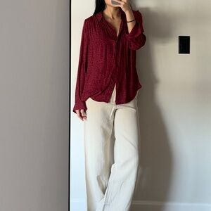 Wild animal print blouse